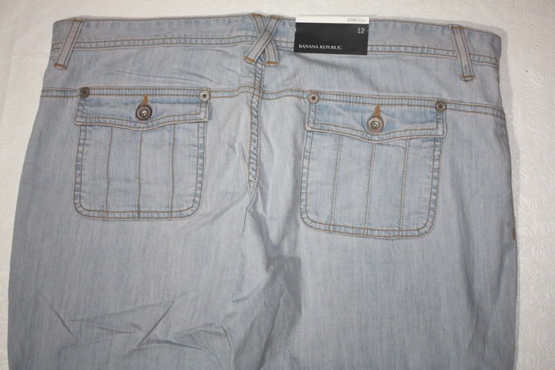 WOMENS BOOT CUT JEANS = BANANA REPUBLIC = SIZE 12 stretch NWT new 
