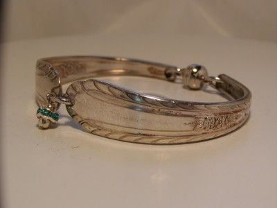   Plated Spoon Bracelet  Antique Magnetic Clasp 5279 Size 6   7  