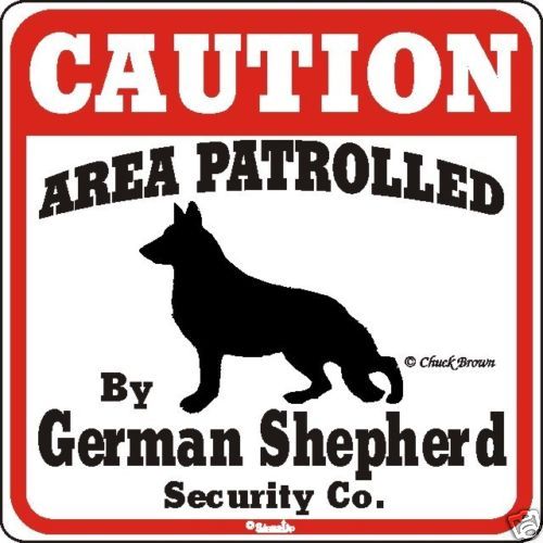 New German Shepherd Caution Sign Many Pet /Dogs Avail  