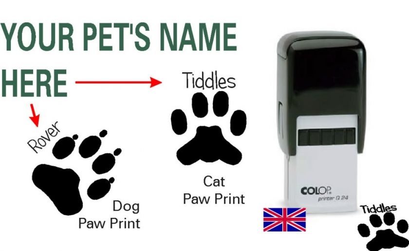   Stamp, Pet Paw Print, Cat & Dog, Self Inking 9004362396185  