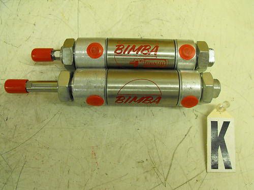 LOT OF 2 BIMBA STAINLESS STEEL PNEUMATIC CYLINDERS NEW  