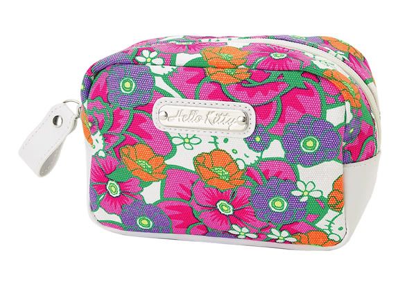 NEW SANRIO HELLO KITTY COSMETIC POUCH BAG tropical NEW 2012  