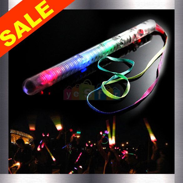 Color LED Flashing Glow Wand Light Sticks PARTY FAVOR  
