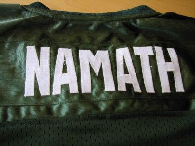 JOE NAMATH Authentic Style New York Jets Green MESH Jersey *** PLEASE 