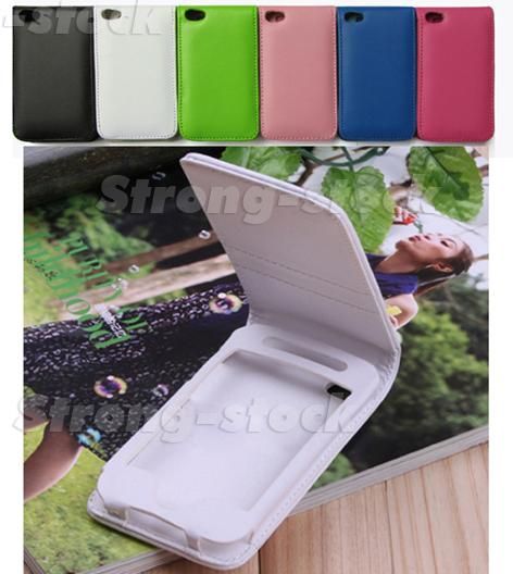   Leather Card Holder Flip Case Cover Pouch For iPod Touch 4 4G Gen