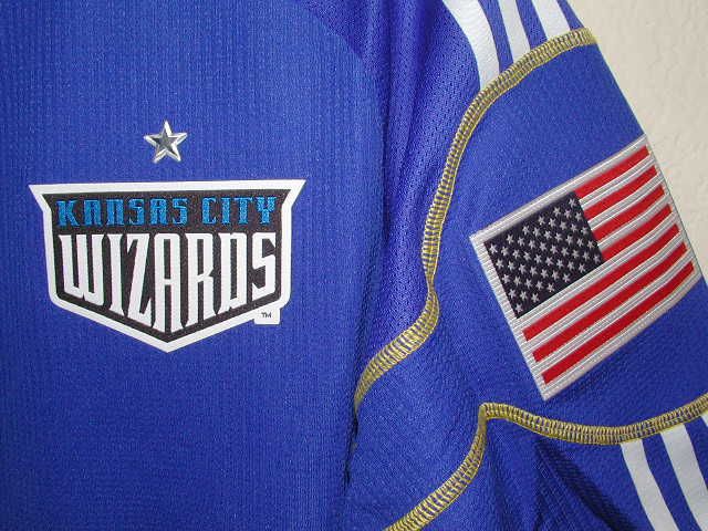AUTHENTIC adidas MLS Kansas City Wizards Soccer Player Game Jersey $ 