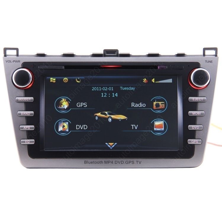 2009 2011 Mazda 6 Car GPS Navigation Radio DVB T TV Bluetooth IPOD DVD 