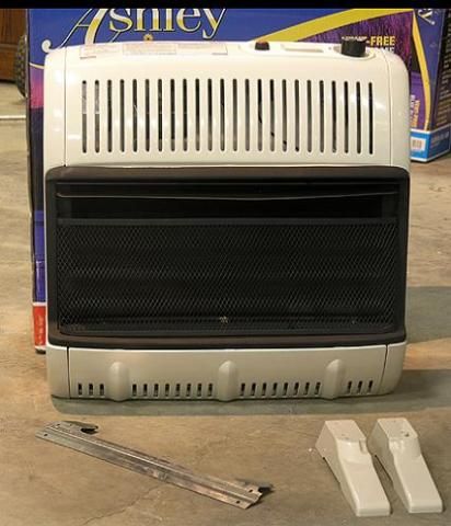 vent free blue flame gas heater convenient top mounted comfort control 